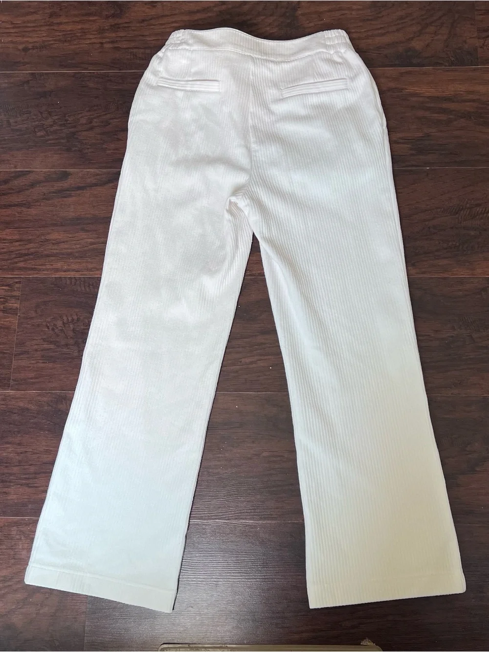 Varley Aberdeen Cord Sweat Straight Leg Pants Ivory Small